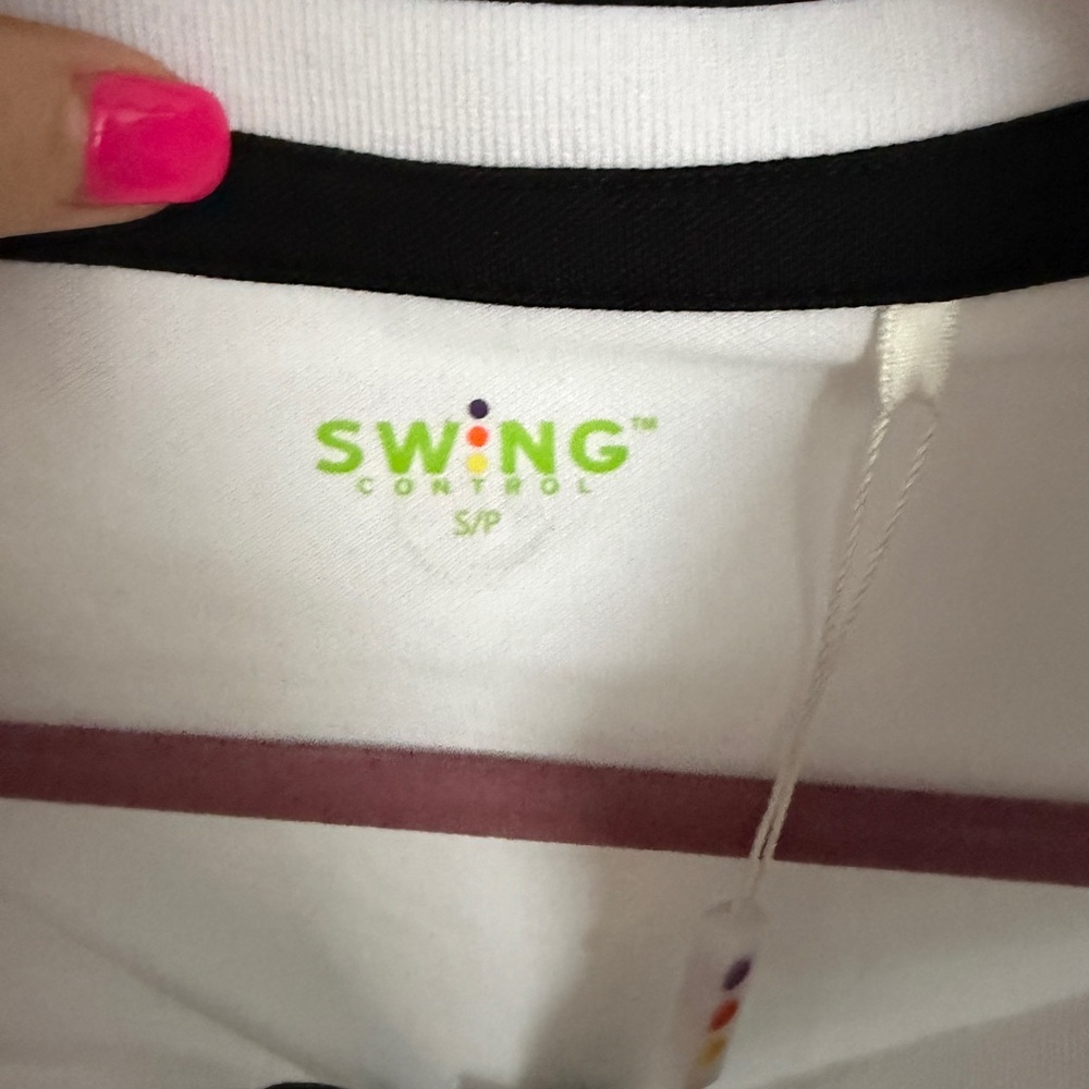 Swing Control Women's Classic White Long Sleeve Top Small - Picture 2 of 9